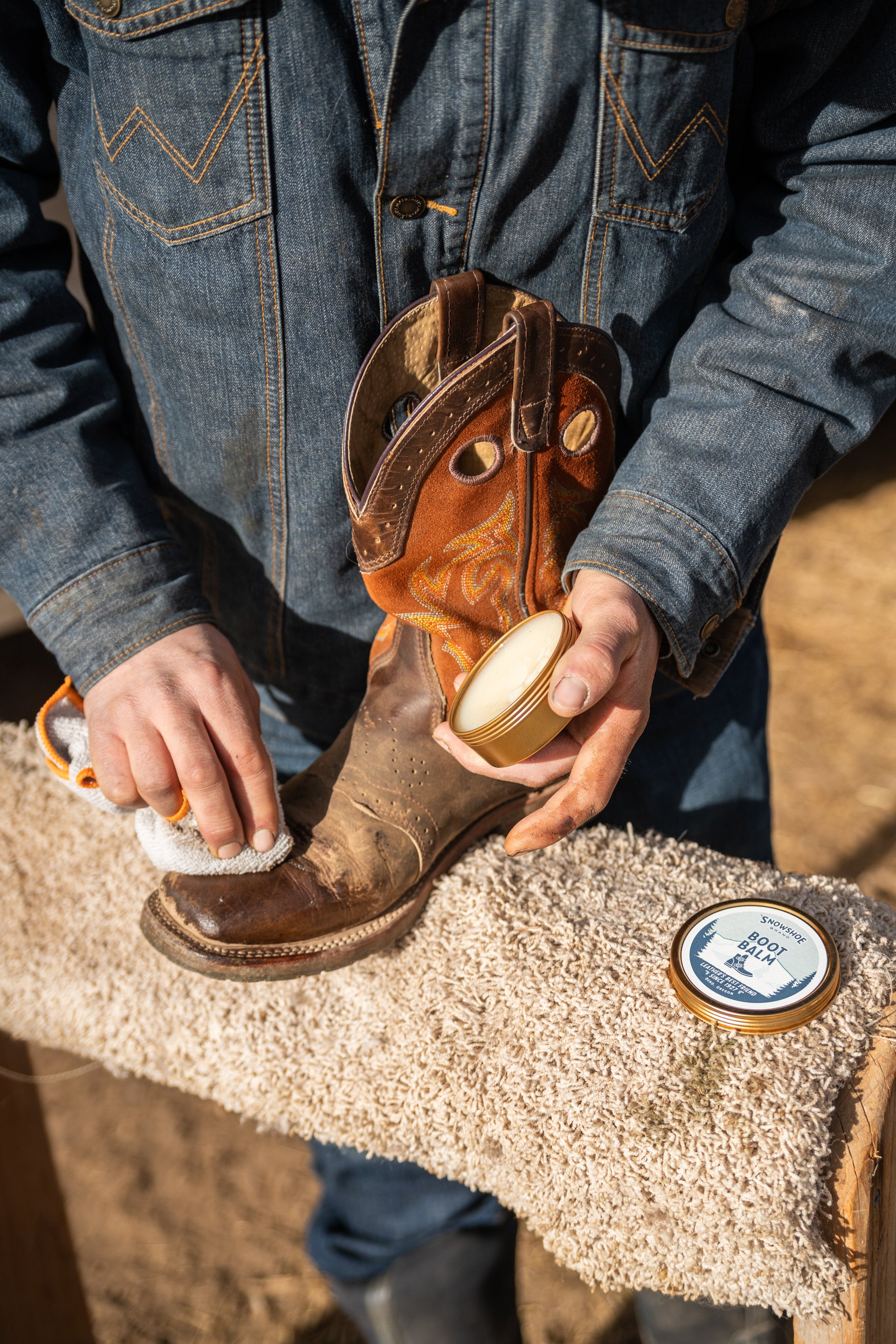 Boot Balm | Leather Boot Conditioner & Waterproofer Snowshoe Boot Balm | Leather Boot Conditioner & Waterproofer Snowshoe